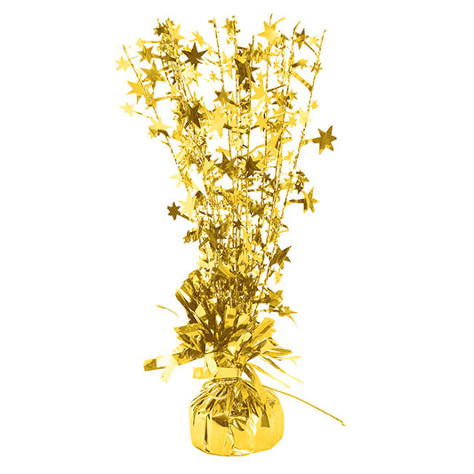 Balloon Weight Bursting Star Gold (30cmH)