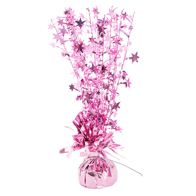 Balloon Weight Bursting Star Metallic Pink (30cmH)