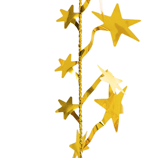 Balloon Weight Bursting Star Happy Bday Gold (35cmH)