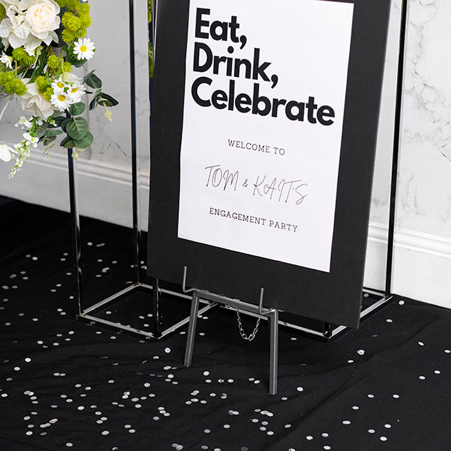 Confetti Round Shape 15g Bag (1cmD) Silver