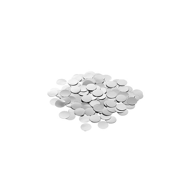 Confetti Round Shape 15g Bag (1cmD) Silver