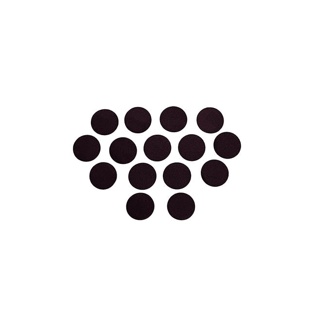 Confetti Round Shape 25g Bag (1.5cmD) Metallic Black