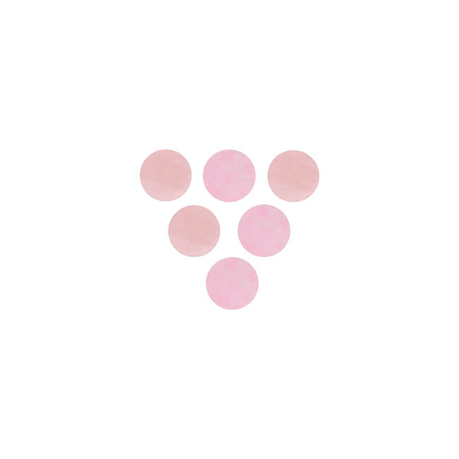 Confetti Round Shape Tissue 25g Bag (2.5cmD) B.Pink & Pink