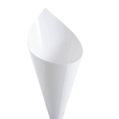 Paper Snack & Confetti Cone Pack 20 White (18.5x16.5cm)