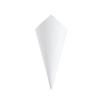 Paper Snack & Confetti Cone Pack 20 White (18.5x16.5cm)