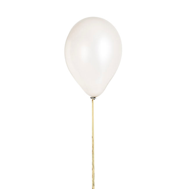 Pre Cut Balloon Ribbon with Clip Pk25 Metallic Gold (1.5m)