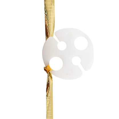 Pre Cut Balloon Ribbon with Clip Pk25 Metallic Gold (1.5m)
