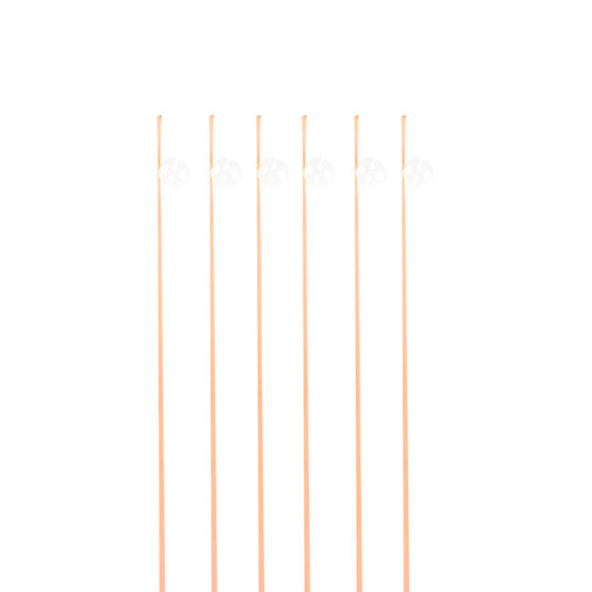 Pre Cut Balloon Ribbon with Clip Pk25 Peach (1.5m)