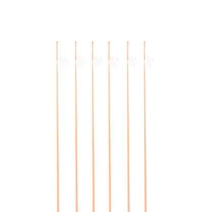 Pre Cut Balloon Ribbon with Clip Pk25 Peach (1.5m)