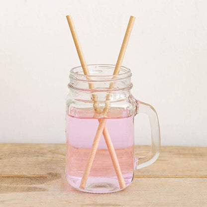 Paper Straws Plain Kraft Brown (20cmH 6mmDia) Pack 50