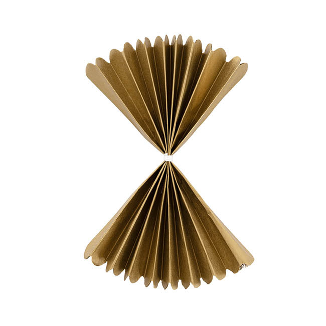 Hanging Tissue Pom Pom Pack 3 Gold (30cmD)