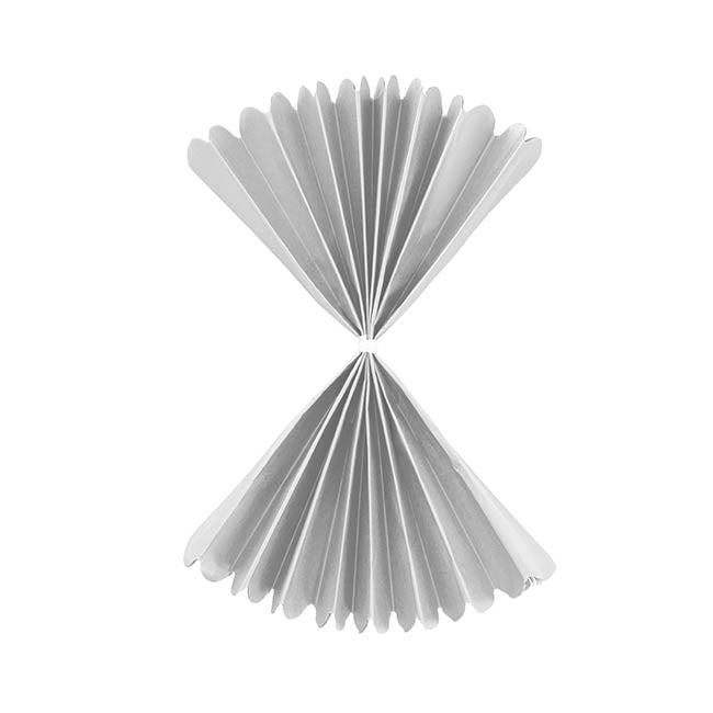 Hanging Tissue Pom Pom Pack 3 Silver (30cmD)