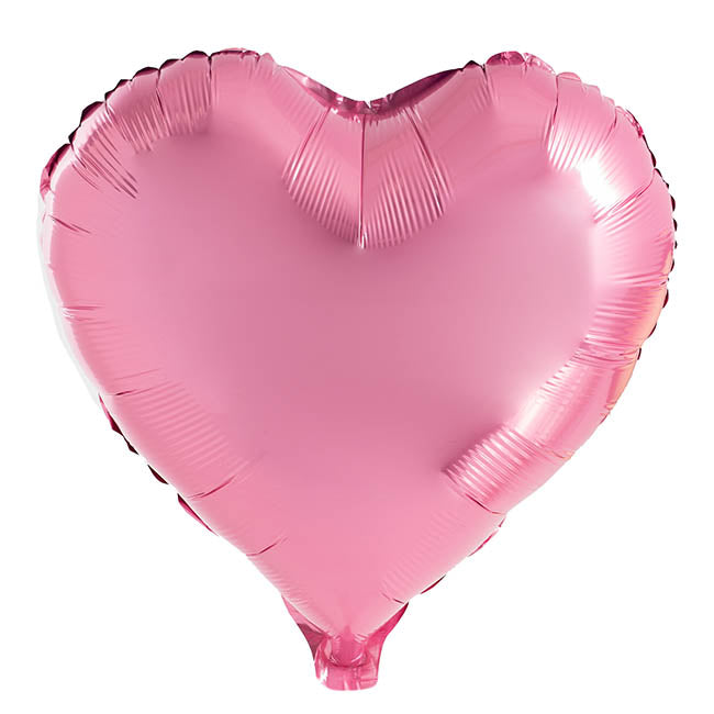 Foil Balloon 18" (45cm) Heart Shape Solid Dusty Pink