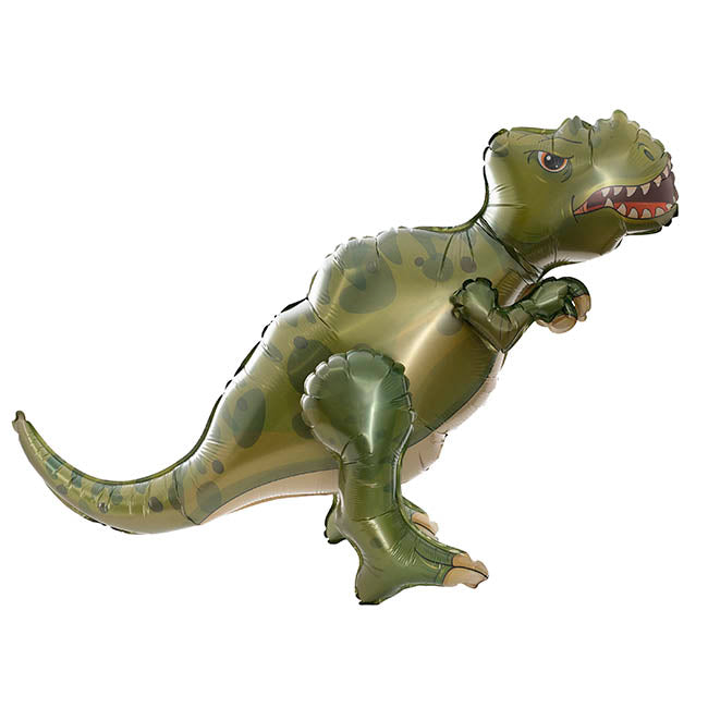 3D Foil Balloon Tyrannosaurus Rex Dinosaur Green (83Lx66cmH)