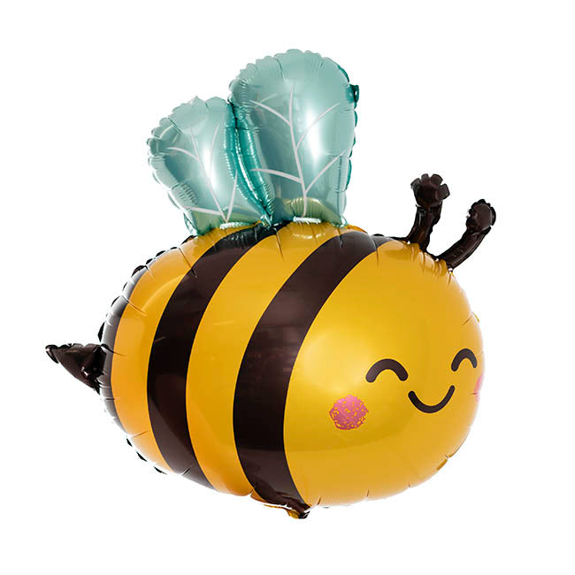 Foil Balloon Happy Bee Yellow (54Lx50cmH)