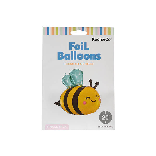 Foil Balloon Happy Bee Yellow (54Lx50cmH)