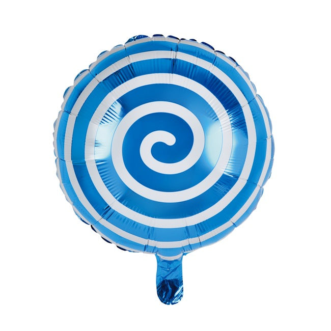 Foil Balloon 18" (45cmD) Round Lollipop Blue