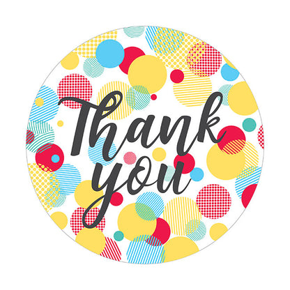 Foil Balloon 9" (22.5cmD) Pack 5 Round Thank you