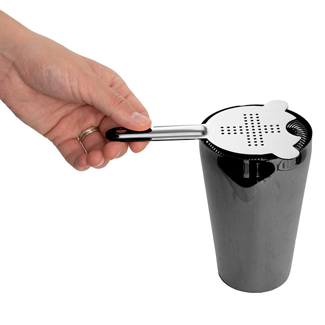 Cocktail Shaker 5PC Set Metallic Black