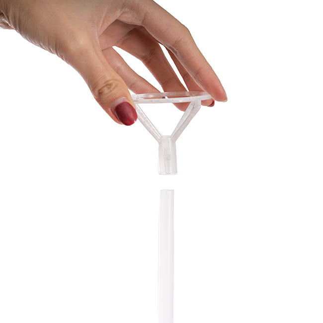 Bubble (Bobo) Balloon Cup & Stick Pack 20 Clear (70cmH)
