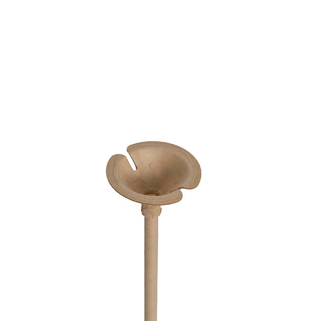 Paper Balloon Cup and Stick Pack 25 Kraft Brown (40cmH)