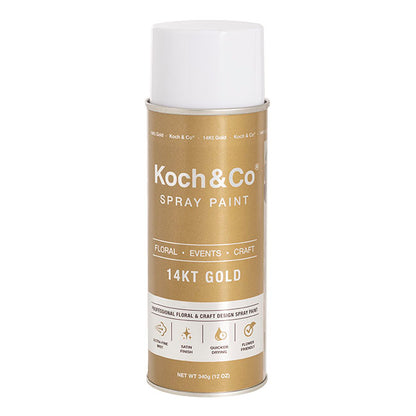 Floral Event Craft Spray Paint Metallic 14KT Gold (340g)