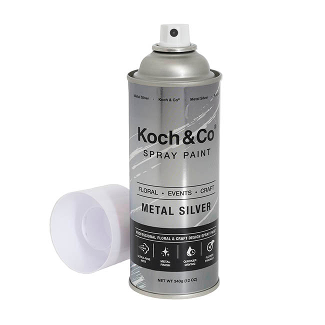 Floral Event Craft Spray Paint Metal Silver (340g)