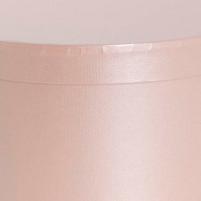 Gift Flower Box Rippled Round Blush Pink Set 2 (24x14.5Hcm)