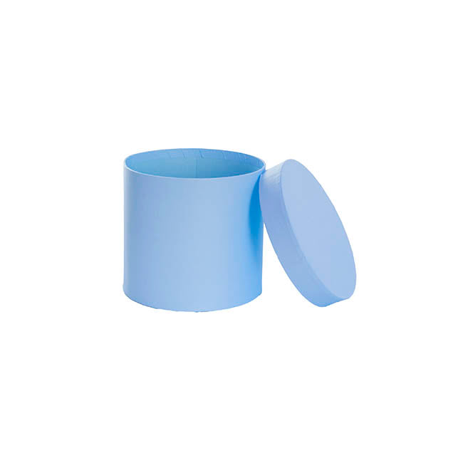 Flower Gift Hat Box Round Airy Blue (15cmWx13.5cmH)