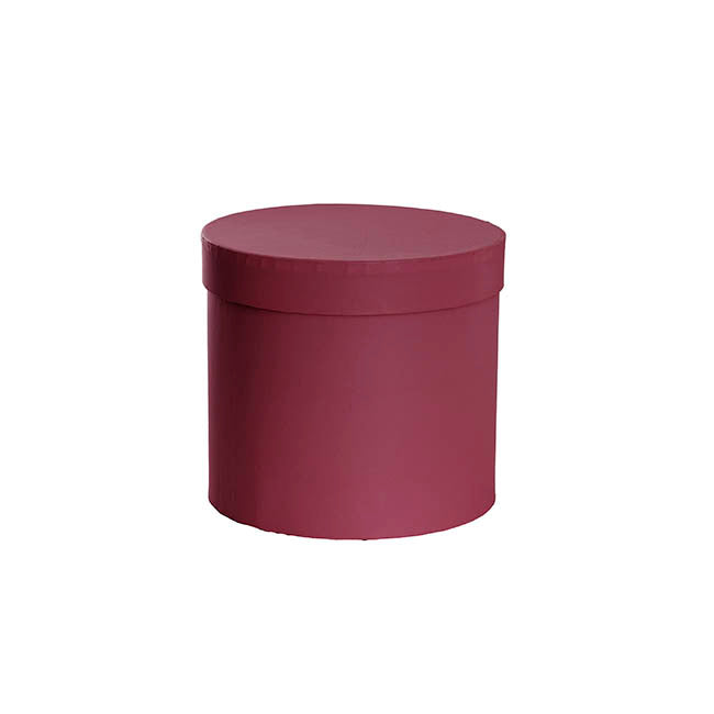 Flower Gift Hat Box Round Beaujolais (15cmWx13.5cmH)