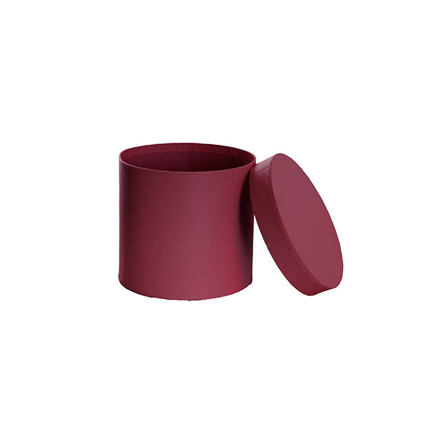 Flower Gift Hat Box Round Beaujolais (15cmWx13.5cmH)