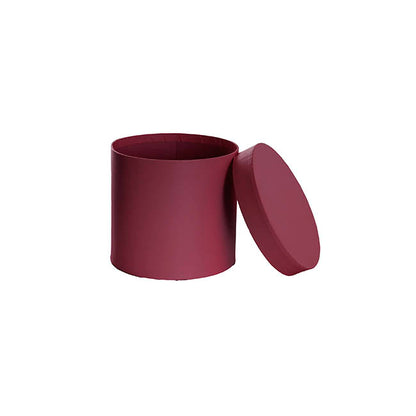 Flower Gift Hat Box Round Beaujolais (15cmWx13.5cmH)