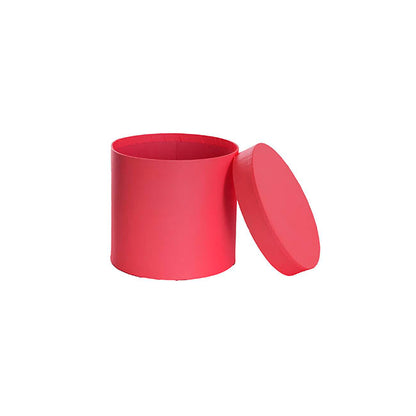 Flower Gift Hat Box Round Watermelon (15cmWx13.5cmH)
