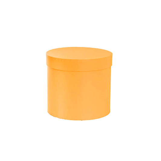 Flower Gift Hat Box Round Marigold (15cmWx13.5cmH)