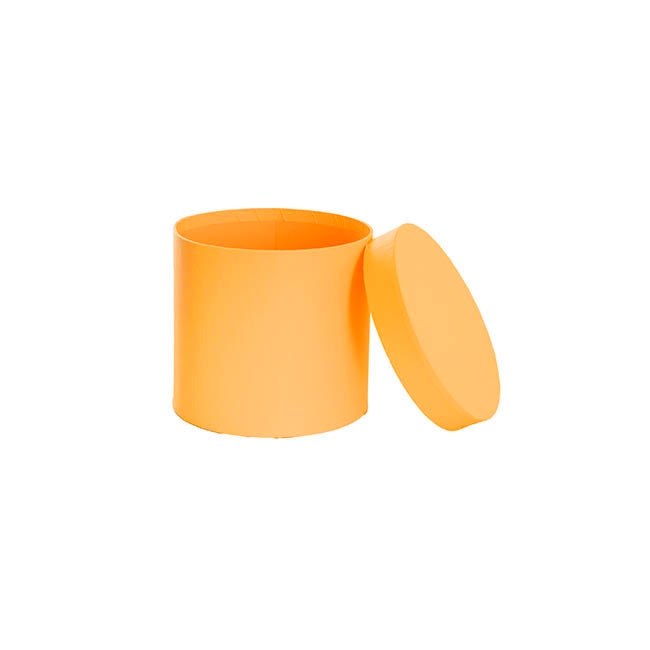 Flower Gift Hat Box Round Marigold (15cmWx13.5cmH)