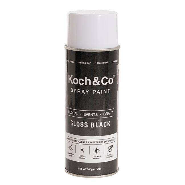 Floral Event Craft Spray Paint Gloss Black (340g)