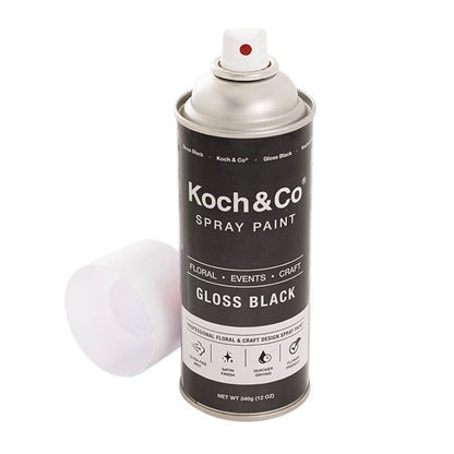 Floral Event Craft Spray Paint Gloss Black (340g)