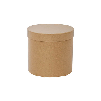 Gift Box Round Brown Kraft (17cmDx16cmH) Set 3