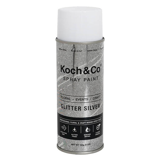 Floral Event Craft Spray Paint Glitter Silver (160g)