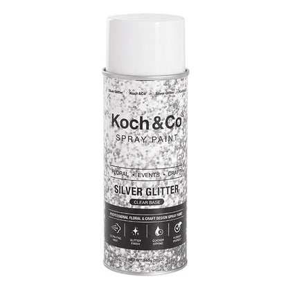 Floral Event Craft Spray Paint Clear Base Silv Glitter(340g)