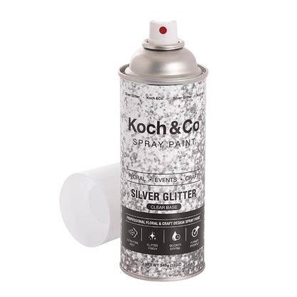 Floral Event Craft Spray Paint Clear Base Silv Glitter(340g)