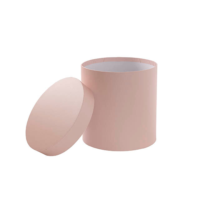 Gift Flower Box Round Blush Pink Set 5 (21x21cmH)