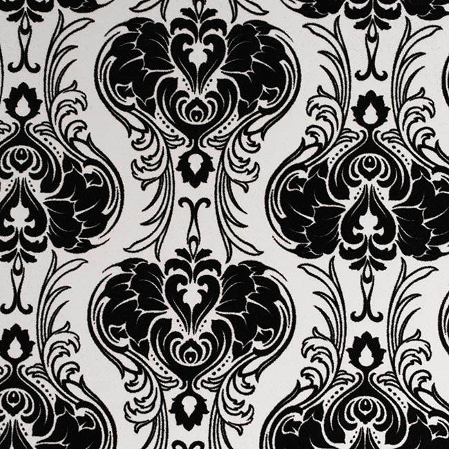 Flocked Gift Box Square Damask White Set 3 (21.5x21.5x14cmH)