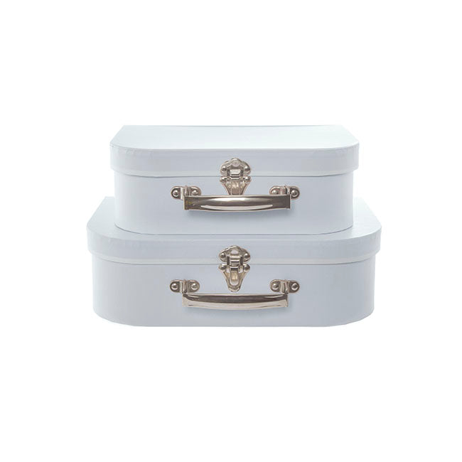 Suitcase Gift Box Powder Blue (30x20x9cmH) Set 2