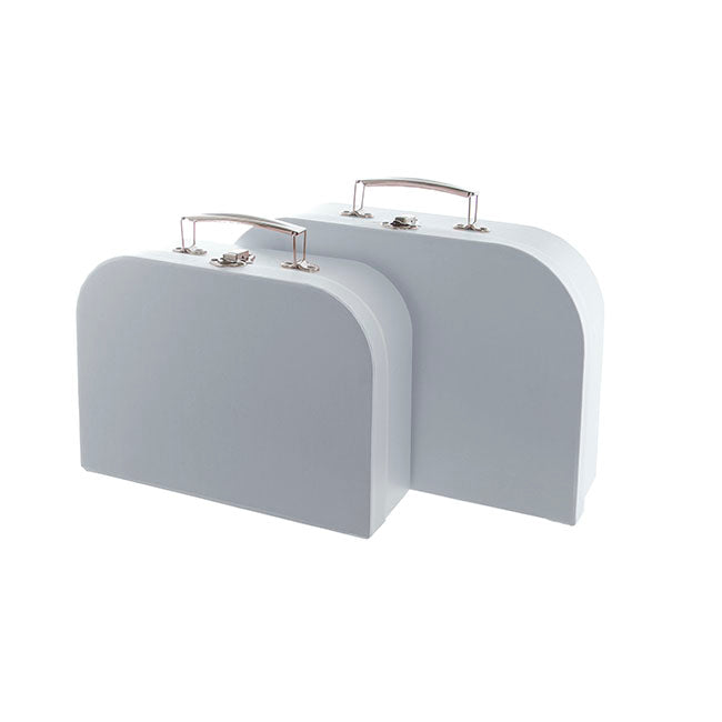 Suitcase Gift Box Powder Blue (30x20x9cmH) Set 2