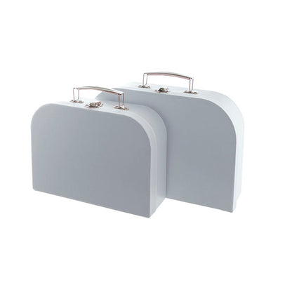 Suitcase Gift Box Powder Blue (30x20x9cmH) Set 2