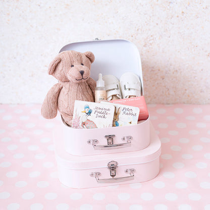Suitcase Gift Box Baby Pink (30x20x9cmH) Set 2
