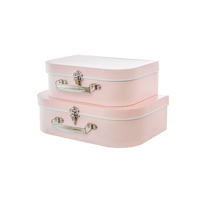 Suitcase Gift Box Baby Pink (30x20x9cmH) Set 2