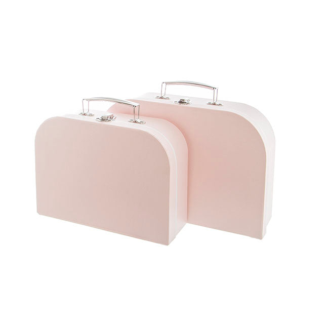 Suitcase Gift Box Baby Pink (30x20x9cmH) Set 2