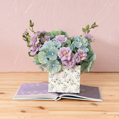 Posy Box Mini Eucalyptus Leaves White Pack 10 (13x12cmH)